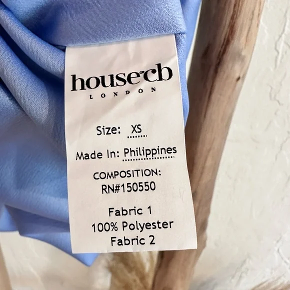 House of CB Natalya Sky Blue Satin Corset Midi Dress in Size XS NWT - Picture 13 of 17